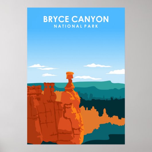 Nationaal Park Bryce Canyon Poster (Voorkant)