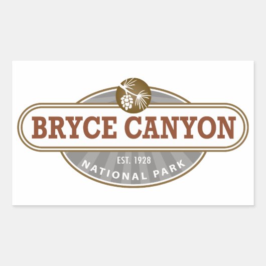 Nationaal Park Bryce Canyon Rechthoekige Sticker (Voorkant)