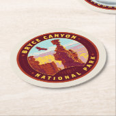 Nationaal Park Bryce Canyon Ronde Kartonnen Onderzetter (Gebogen)