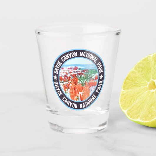 Nationaal Park Bryce Canyon Shot Glas (Voorkant)