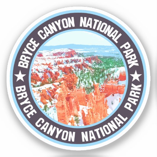 Nationaal Park Bryce Canyon Sticker (Voorkant)