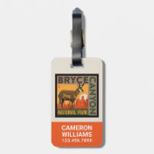 Nationaal park Bryce Canyon Utah | Bagagelabel (Achterkant verticaal)