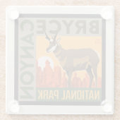 Nationaal park Bryce Canyon Utah | Glazen Onderzetter (Achterkant)