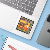 Nationaal park Bryce Canyon Utah | Sticker (Laptop met iPhone)