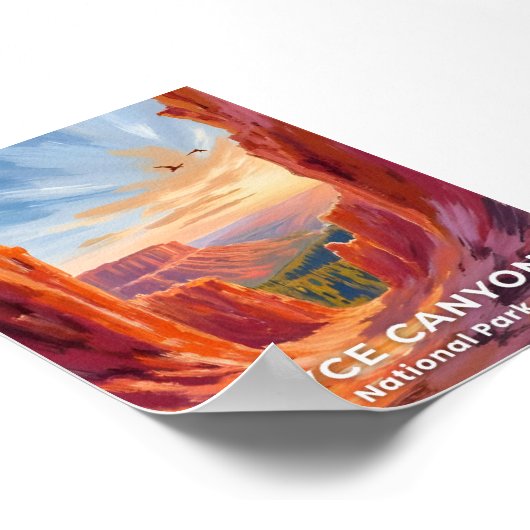 Nationaal park Bryce Canyon | Utah Travel Poster (Hoek)