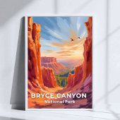 Nationaal park Bryce Canyon | Utah Travel Poster