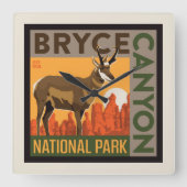 Nationaal park Bryce Canyon Utah | Vierkante Klok (Voorkant)