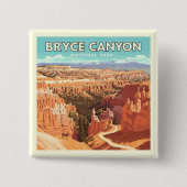 Nationaal Park Bryce Canyon Vierkante Button 5,1 Cm (Voorkant)