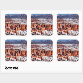 Nationaal Park Bryce Canyon Vierkante Sticker (Vel)
