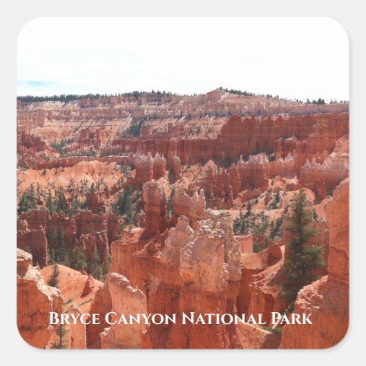 Nationaal Park Bryce Canyon Vierkante Sticker (Voorkant)