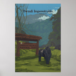 Nationaal park Bwindi Impenetrable Forest Oeganda Poster
