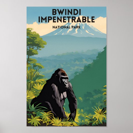 Nationaal park Bwindi Impenetrable Poster (Voorkant)