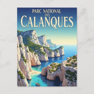 Nationaal park Calanques Frankrijk Reizen Briefkaart