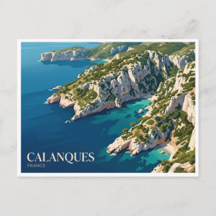 Nationaal park Calanques Marseille Frankrijk Briefkaart