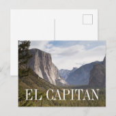 Nationaal Park Californië El Capitan Yosemite Briefkaart (Voorkant / Achterkant)