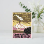 Nationaal Park Californische Vintage Lassen Volcan Briefkaart (Staand voorkant)