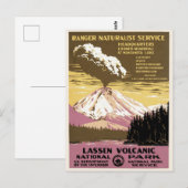 Nationaal Park Californische Vintage Lassen Volcan Briefkaart (Voorkant / Achterkant)