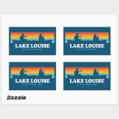 Nationaal Park Canoe meer Louise Banff Rechthoekige Sticker (Vel)