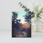 Nationaal park Canyon Trail Zion, Utah Briefkaart (Staand voorkant)