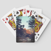 Nationaal park Canyon Trail Zion, Utah Pokerkaarten (Achterkant)