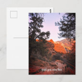 Nationaal park Canyon Trail Zion, Utah Wish Briefkaart (Voorkant / Achterkant)