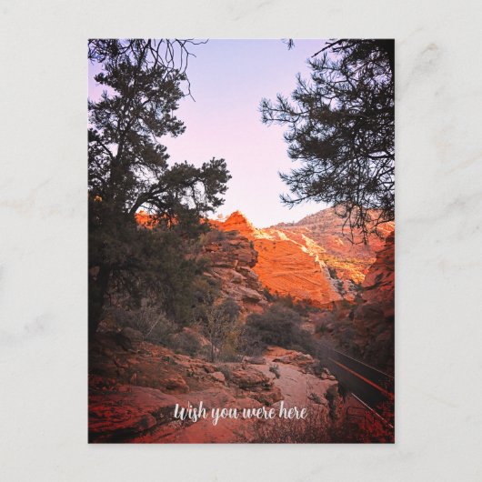Nationaal park Canyon Trail Zion, Utah Wish Briefkaart (Voorkant)