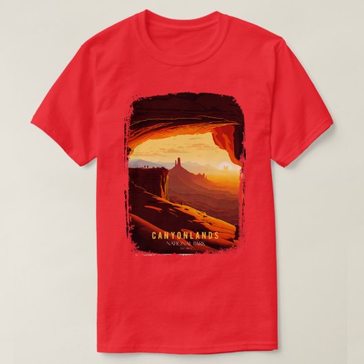 Nationaal park Canyonlands 1 T-shirt (Design voorkant)