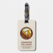 Nationaal park Canyonlands Bagagelabel (Achterkant verticaal)