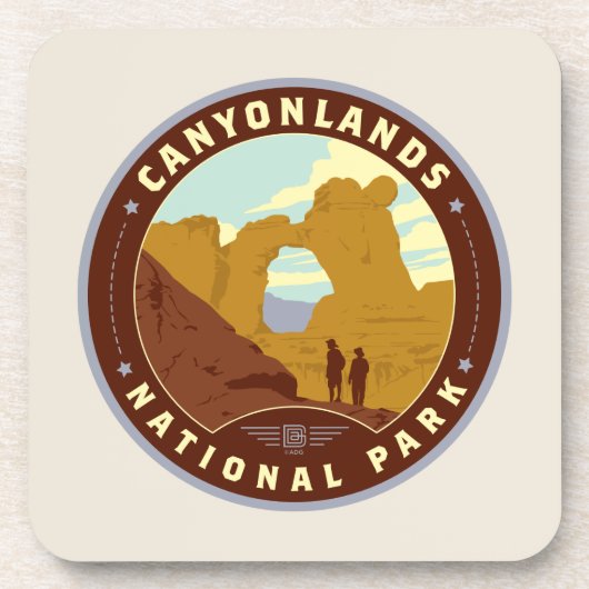 Nationaal park Canyonlands Bier Onderzetter (Voorkant)