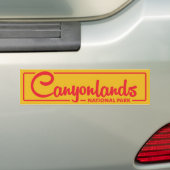 Nationaal park Canyonlands Bumpersticker (Op auto)
