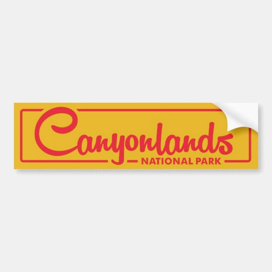 Nationaal park Canyonlands Bumpersticker (Voorkant)