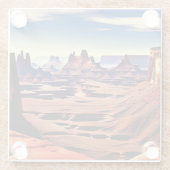 Nationaal park Canyonlands Glazen Onderzetter (Achterkant)