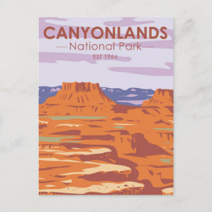 Nationaal Park Canyonlands in de Sky Retro Briefkaart