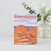 Nationaal Park Canyonlands in de Sky Retro Briefkaart (Staand voorkant)