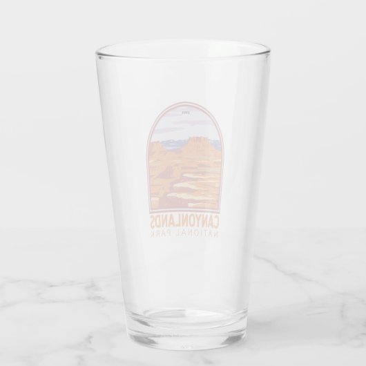 Nationaal Park Canyonlands in de Sky Retro Glas (Achterkant)