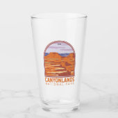 Nationaal Park Canyonlands in de Sky Retro Glas (Voorkant)