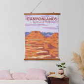 Nationaal Park Canyonlands in de Sky Retro Hangend Wandkleed (Slaapkamer)