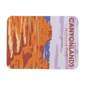 Nationaal Park Canyonlands in de Sky Retro Magneet (Horizontaal)