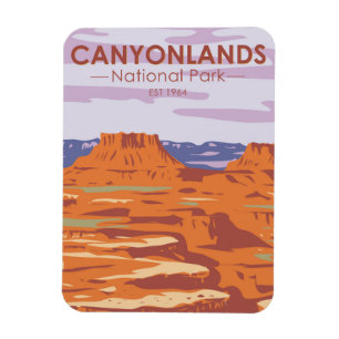 Nationaal Park Canyonlands in de Sky Retro Magneet