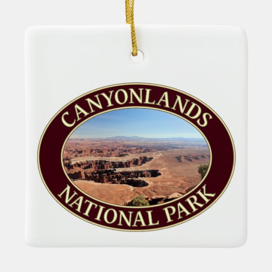 Nationaal park Canyonlands in Moab, Utah Keramisch Ornament (Voorkant)