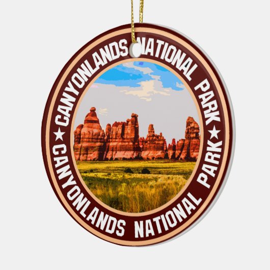 Nationaal park Canyonlands Keramisch Ornament (Links)
