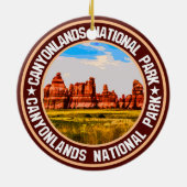 Nationaal park Canyonlands Keramisch Ornament (Achterkant)