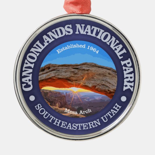 Nationaal park Canyonlands Metalen Ornament (Voorkant)