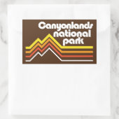 Nationaal park Canyonlands Rechthoekige Sticker (Tas)