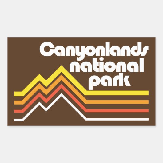 Nationaal park Canyonlands Rechthoekige Sticker (Voorkant)