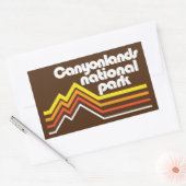 Nationaal park Canyonlands Rechthoekige Sticker (Envelop)