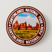 Nationaal park Canyonlands Ronde Button 7,6 Cm (Voorkant)