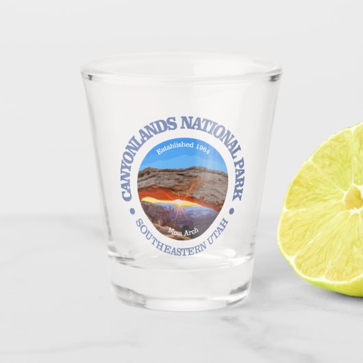 Nationaal park Canyonlands Shot Glas (Voorkant)