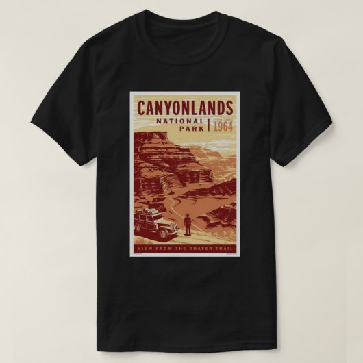  Nationaal Park Canyonlands Utah - Shafer Tr T-shirt (Design voorkant)