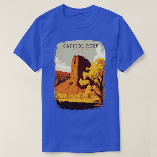 Nationaal park Capitol reef 1 T-shirt (Design voorkant)